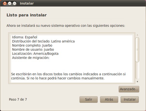 Resumen Instalacion Ubuntu