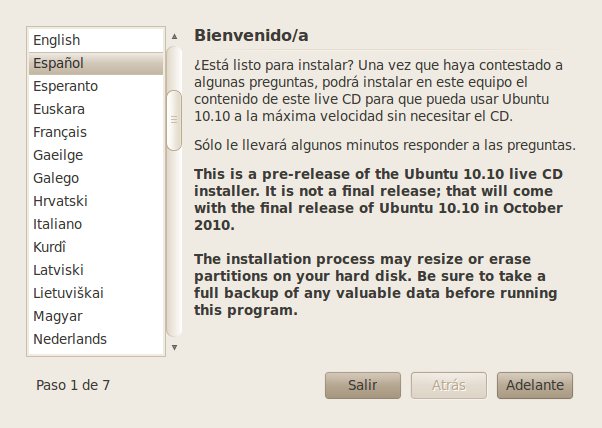 Ubuntu Instalacion