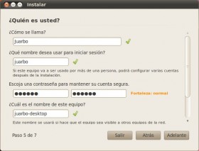 Datos Instalacion Ubuntu