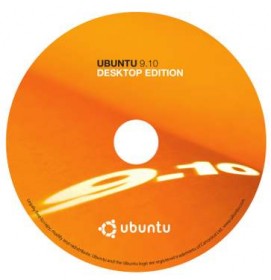 Ubuntu 9.10 Etiqueta CD