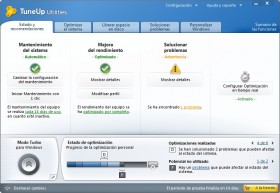TuneUp Interfaz de usuario