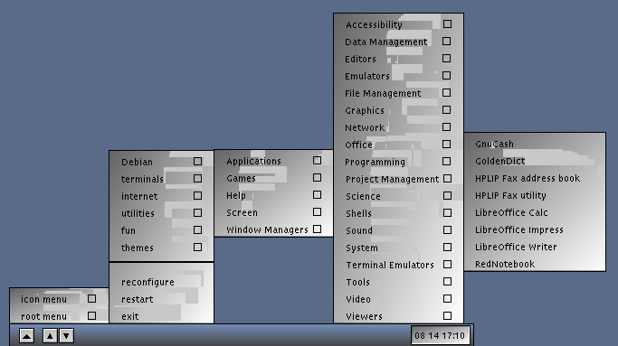 problemas graficos Debian Live VTWM