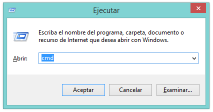 Ejecutar cmd