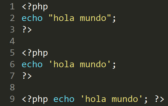 Hola Mundo PHP